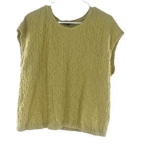 Jane+Delancey Yellow Women’s Wrinkly Blouse Size XL